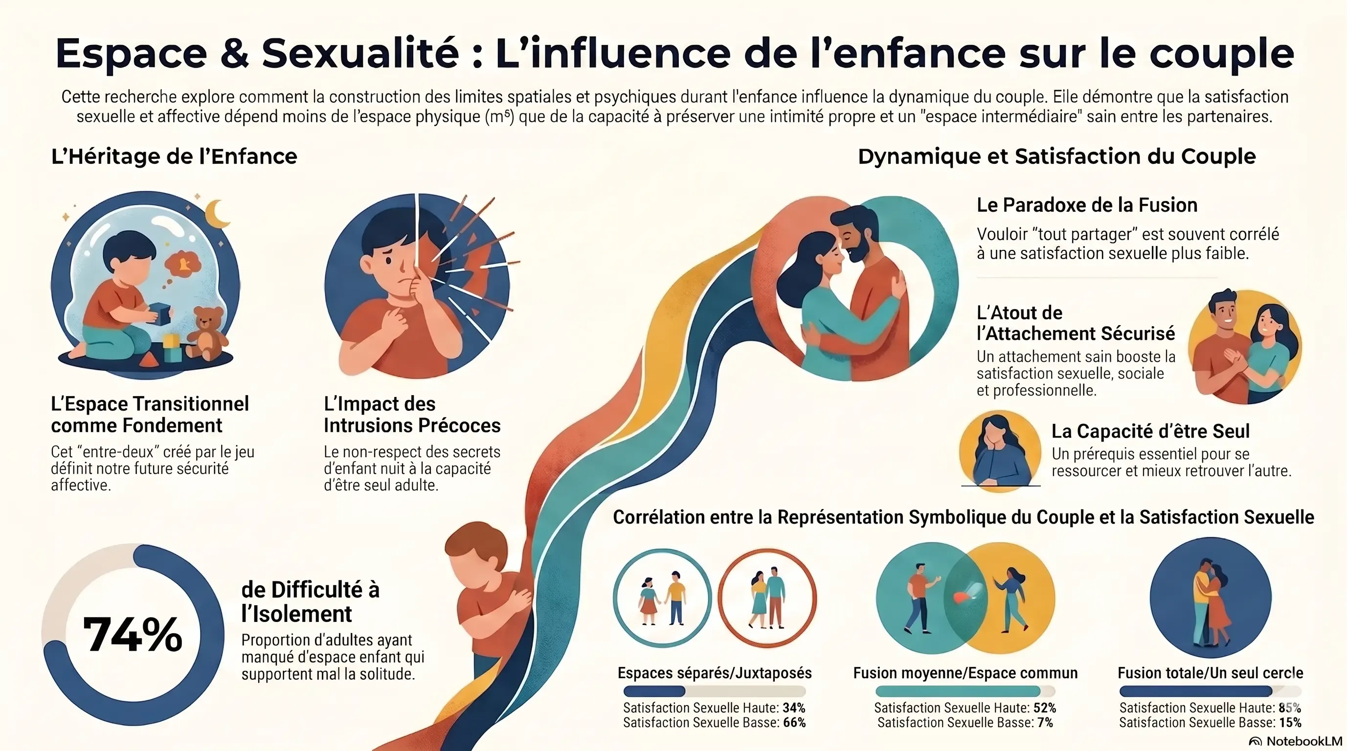 espace et sexualité — les cinq doubles cercles utilisés dans la recherche